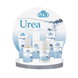 LCN Display til "UREA" , ink. seks produkter samt testprøver