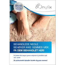 Onyfix Poster - Behandlede negle behøver ikke gemmes væk (SE)