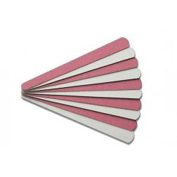 Sandpaper file, pink, 10 pcs, 11 cm