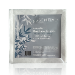 Essential + Disposable towels, Biodegradable BAMBUS, White, 35X40, 1/4 fold, 50 PCS.